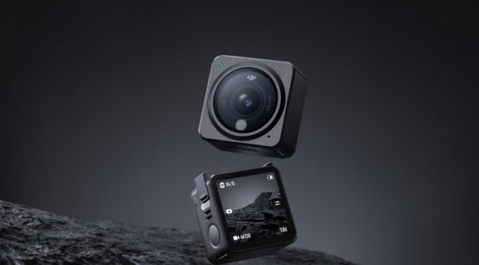 DJI Action 2, nueva cámara de acción modular con grabación 4K a 120 fps DJI-Action-2-KV-Studio-05-Front-touchscreen-800×553