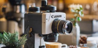 Cámara Canon-cafetera IA – Portada