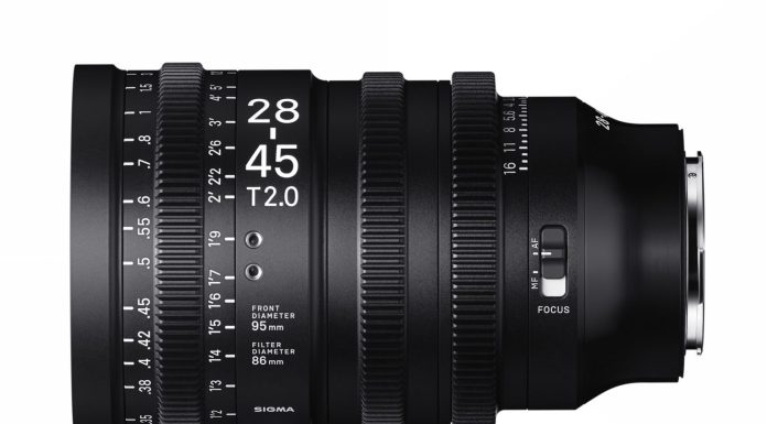 Sigma muestra el prototipo de su primer objetivo de cine con autofoco, el 28-45 mm T2 SIGMA 28-45mm T2 AF – L-Mount – 1