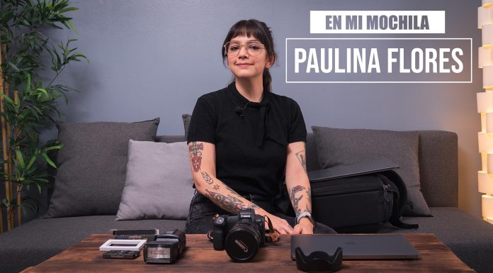 El material de una fotógrafa de producto. En mi mochila: Paulina Flores Paulina Flores – Portada rotulada