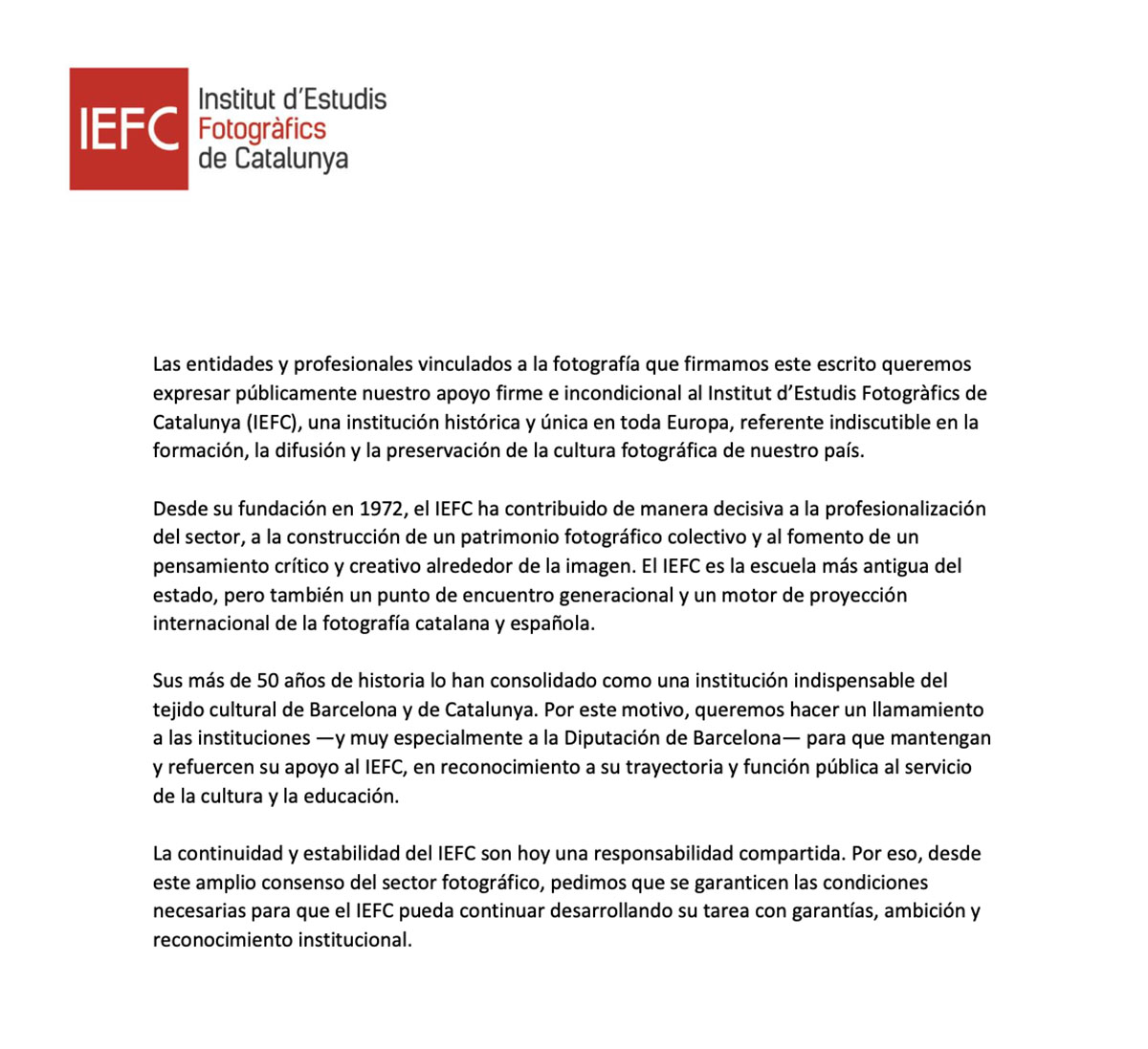 Carta IEFC