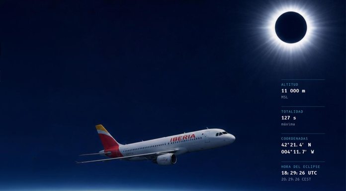 El mejor lugar para ver el eclipse: un avión a 11.000 metros de altura Eclipse_avion_01